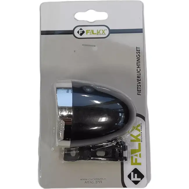Falkx Retro fietskoplamp - LED - Nostalgisch design - Batterijgevoed - Inclusief montagebeugel
