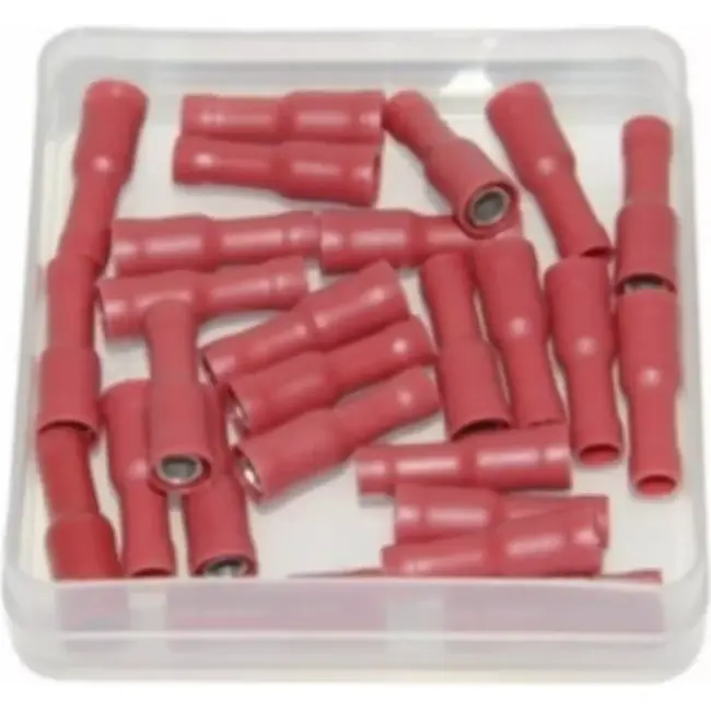 Bofix Ronde kabelschoen vrouwelijk 4mm - set van 25 stuks