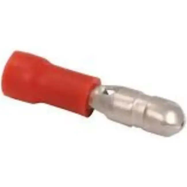 Bofix Ronde kabelschoen mannetje 4mm - 25 stuks - PVC isolatie - Blauw