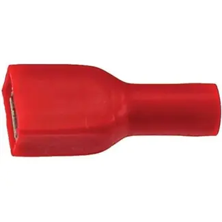 Bofix Platte kabelschoen vrouwelijk - 6.3mm - volledig geïsoleerd - set van 25 stuks