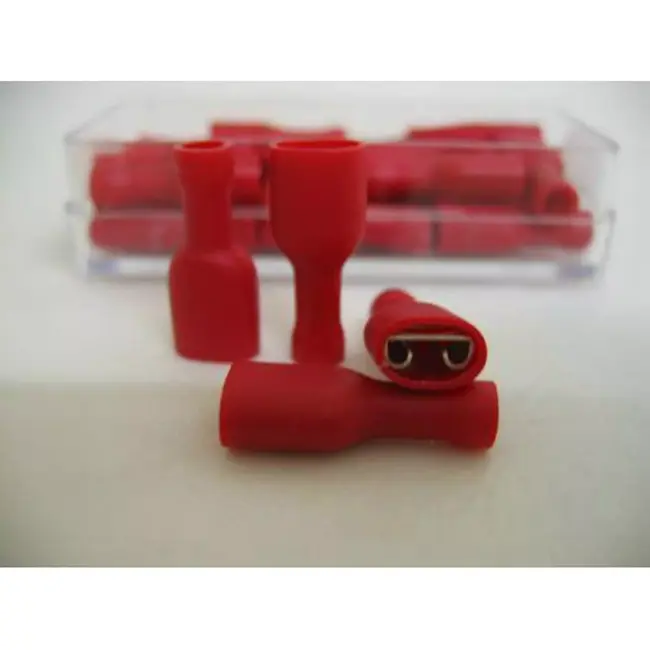 Bofix Platte kabelschoen vrouwelijk - 6.3mm - volledig geïsoleerd - set van 25 stuks