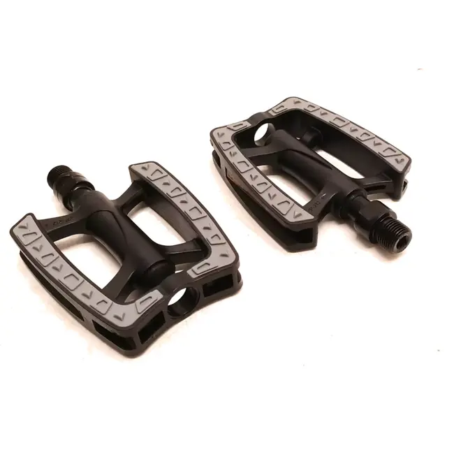 Falkx Kunststof pedalen - anti-slip - zwart - 9/16" - duurzaam ontwerp