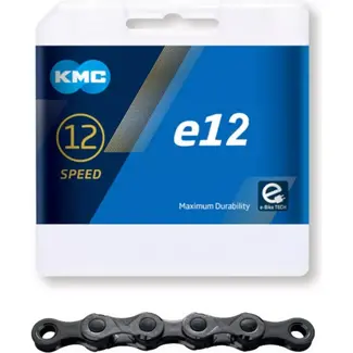 KMC 12-speed e-bike ketting - 130 schakels - Triple-X design - donker zilver