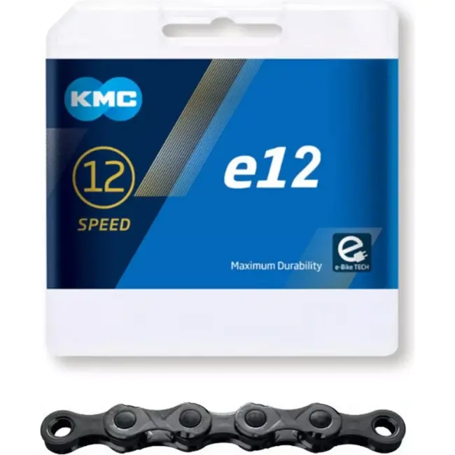 KMC 12-speed e-bike ketting - 130 schakels - Triple-X design - donker zilver