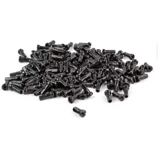 Alpina Zwarte 14G nippels - Zelfsluitend - ABS en messing - 144 stuks