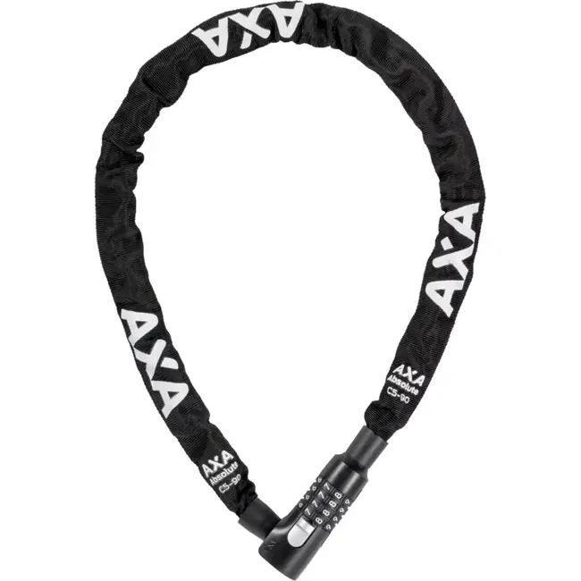 AXA Kettingslot met cijfercode - 90 cm - Gehard staal - Beveiligingsniveau 7 - RVS details