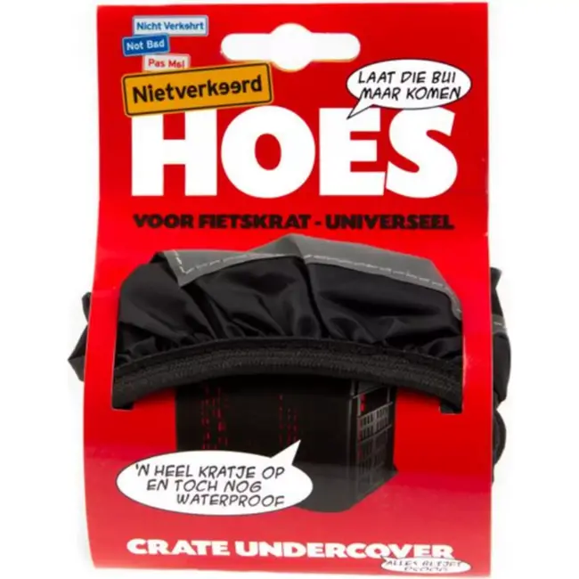 Nietverkeerd Universele krathoes - waterdicht - elastische pasvorm - reflecterend - zwart - 42x33 cm