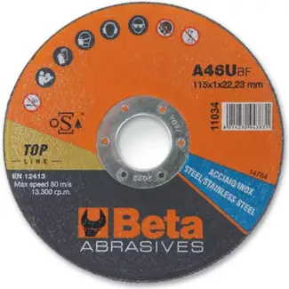 Beta Dunne doorslijpschijf 115 mm - Metaalbewerking - Precisie en efficiëntie