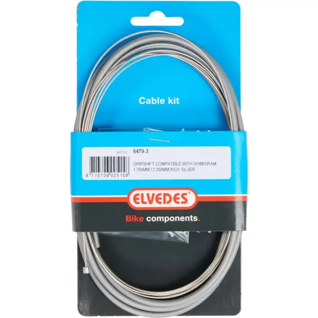 Elvedes Kabelkit voor Nexus 3 en Derailleur - RVS - Zilver - 1.7m/2.25m