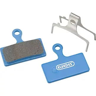 Elvedes Organische schijfremblokken - Shimano compatibel - Geluidsarm - Per paar - Zwart