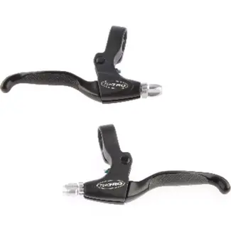 Tektro V-brake remgreepset - ergonomisch - 4-vinger ontwerp - zwart - links en rechts