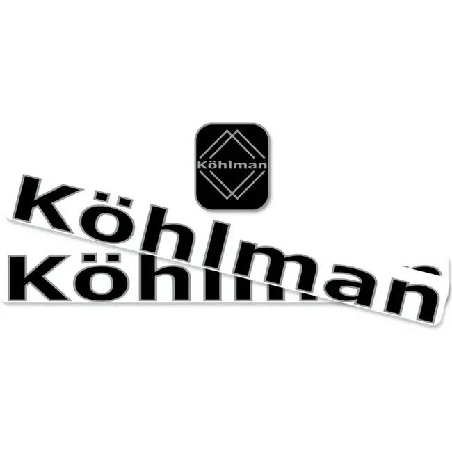 Köhlman Transfer set - Fietsframe decals - Duurzaam en weerbestendig - 3-delig