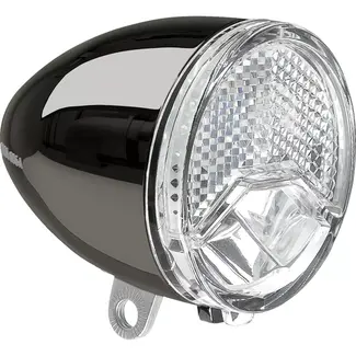 AXA Retro fietskoplamp - 15 lux LED - Automatische sensor - Steady functie - Water- en schokbestendig