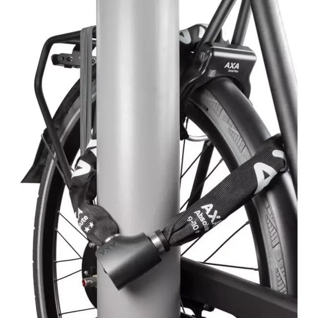 AXA Kettingslot 110 cm - ART 2 sterren - Gehard staal - Anti-boorplaat - Polyester hoes