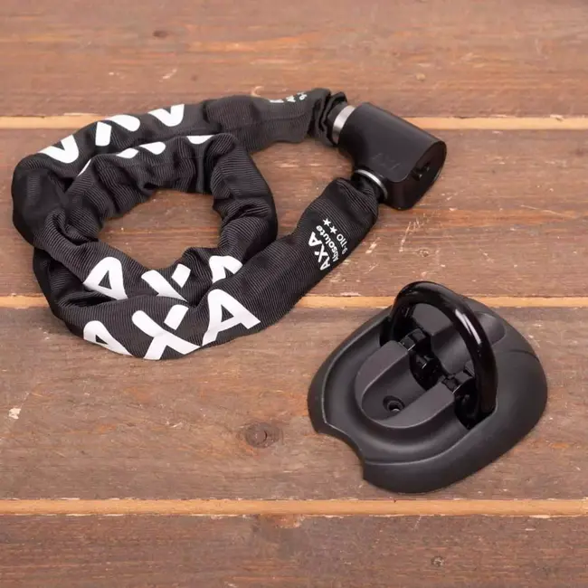 AXA Kettingslot 110 cm - ART 2 sterren - Gehard staal - Anti-boorplaat - Polyester hoes