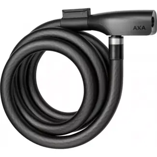 AXA Kabelslot - 180 cm - Automatische Vergrendeling - Zwart - Roestvaststalen Details