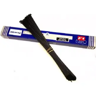 Alpina RVS spaken 262 mm - zwart - set van 144 stuks - duurzaam en sterk