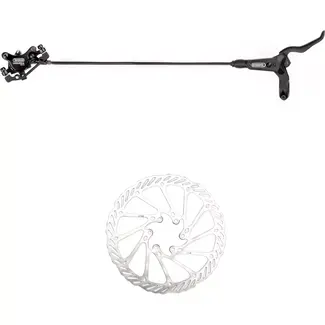Elvedes Hydraulisch schijfremsysteem - Rechts - 1700mm - Dubbele zuigers - Ø160mm schijf - Mineraalolie