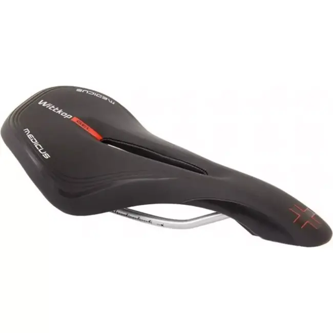 Wittkop Gel race/MTB zadel - dynamische demping - extra comfort - zwart/grijs design