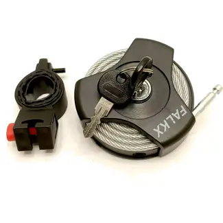 Falkx Multi-function oprolslot - 100 cm kabel - Compact en draagbaar - Zwart