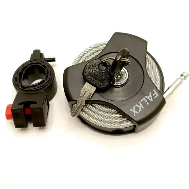 Falkx Multi-function oprolslot - 100 cm kabel - Compact en draagbaar - Zwart