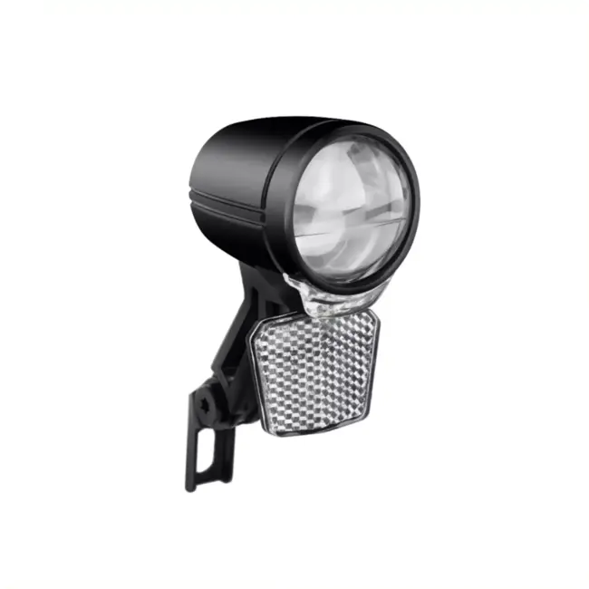 Falkx E-bike koplamp - 50 Lux - Waterproof - 6V-48V - Zwart - Inclusief reflector