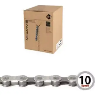 M-Wave Fietsketting 10-speed - 15m rol - Inclusief verbindingsschakels - Zilver/grijs