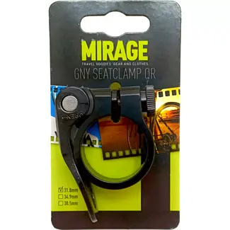Mirage Zadelpenklem met snelspanner - 31.8mm - instelbare klemkracht - zwart