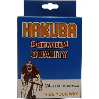 Hakuba Binnenband 24x1.75/2.125 - ETRTO 47/57-507/520 - Dunlop ventiel 35mm - Geschikt voor stadsfietsen