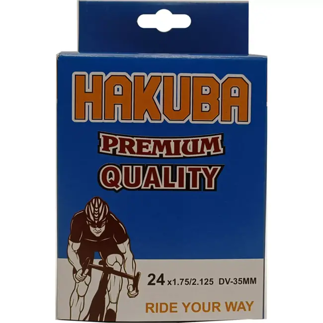 Hakuba Binnenband 24x1.75/2.125 - ETRTO 47/57-507/520 - Dunlop ventiel 35mm - Geschikt voor stadsfietsen