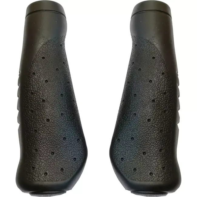 Falkx Handvatten - Zwart Rubber - Comfort & Grip - 135 mm