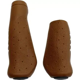 Falkx Bruine fietshandvatten - Comfortabel en stijlvol - 92/135mm - Duurzaam en stevig grip