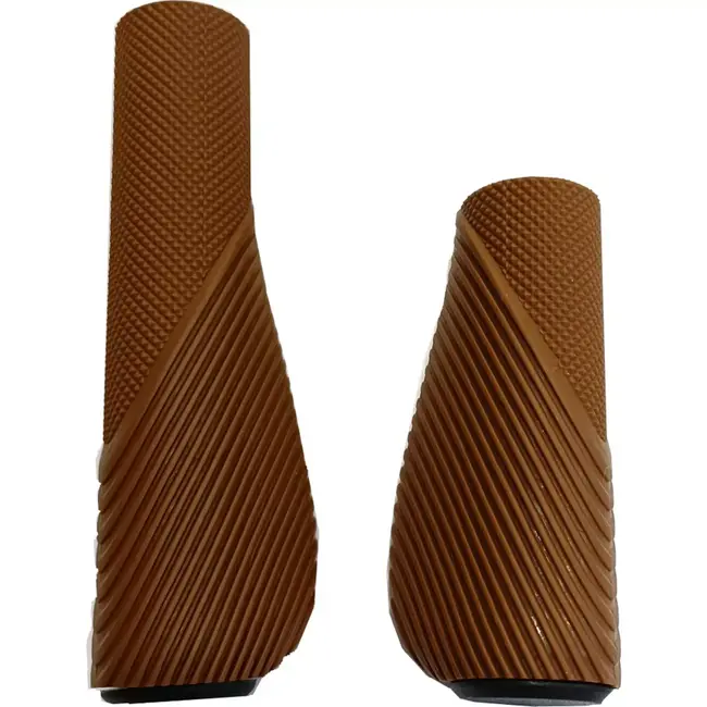 Falkx Fietshandvatten bruin - Comfortabele grip - Duurzaam materiaal - 92/135 mm