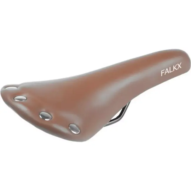 Falkx Fixie zadel - bruin imitatieleer - unisex - 275 x 140 mm - incl. zadelstrop