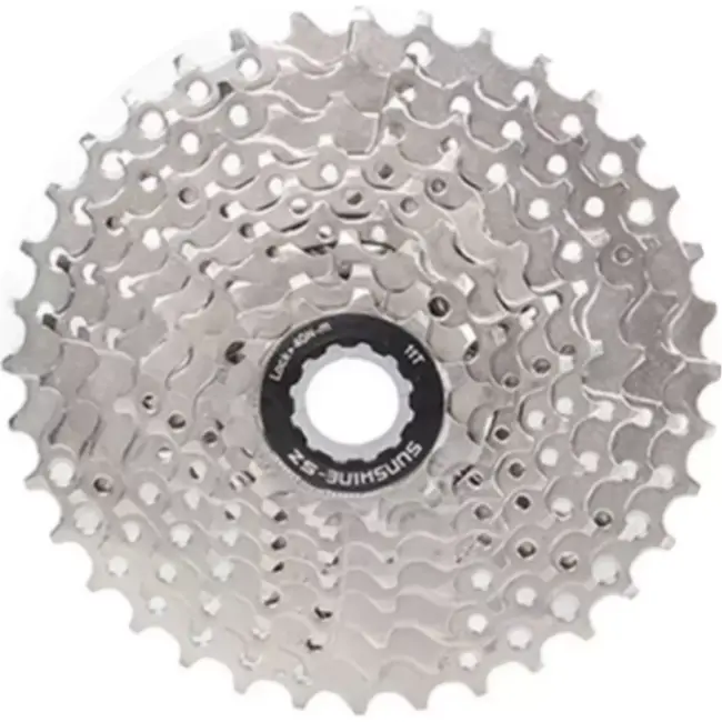 Sunshine 9-speed cassette - 11-36 tanden - zilver - lichtgewicht en duurzaam