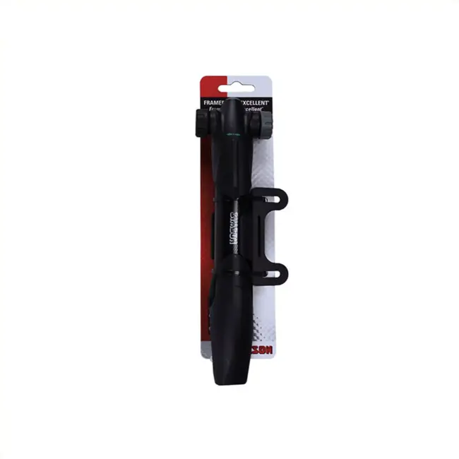 Simson Compacte framepomp - telescopisch - dubbele pompkop - 5.5 bar - met framehouder