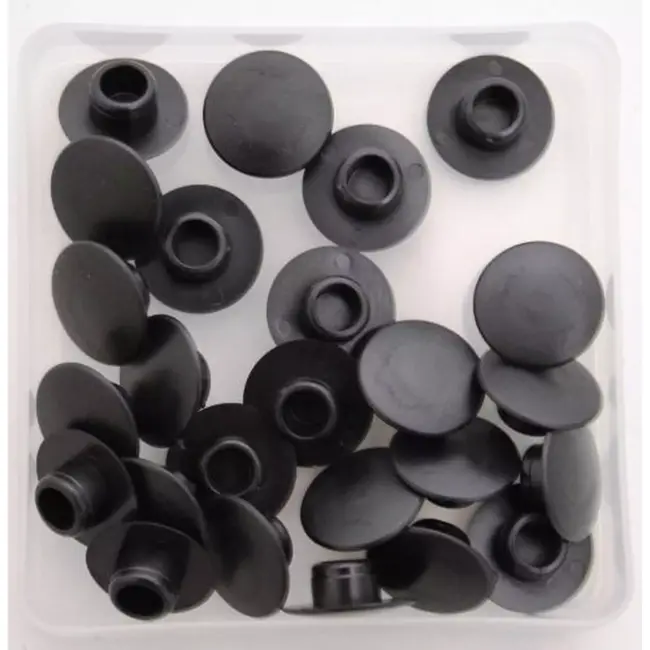 Bofix Afdichtdop M10 inbusbout - Zwart - 25 stuks - Bescherming tegen vuil en vocht