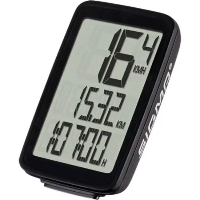 Sigma Fietscomputer - Groot Display - Eenvoudige Bediening - Bekabeld - Waterdicht