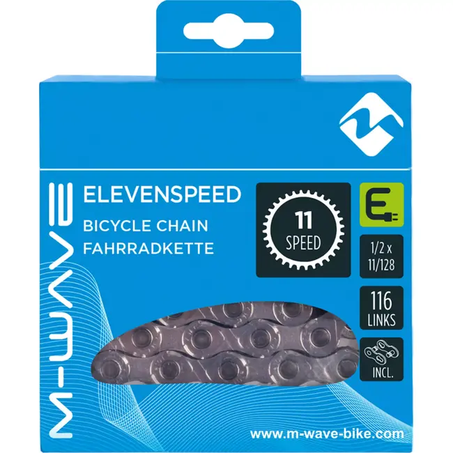 M-Wave Ketting 11-speed e-bike - anti-roest - 116 schakels - grijs