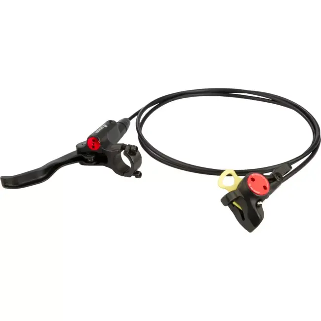 Zoom Hydraulisch schijfremsysteem - Links - 1800 mm leiding - 2-piston - Aluminium - Zwart