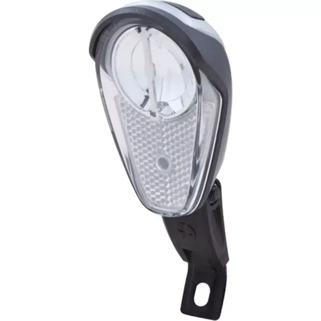 Spanninga E-bike koplamp - 6-36V DC - USB aansluiting - zwart/zilver