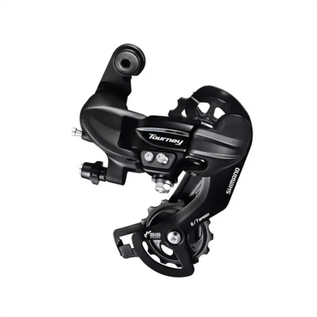 Shimano Achterderailleur - 6/7-speed - Lange kooi - Shimano Index System - Max 34T