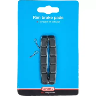 Elvedes V-brake remblokken - 72 mm - Zwart - Duurzaam staal en rubber - Set van 2