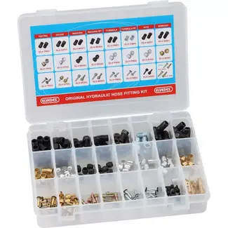 Elvedes Hydroslang aansluitingen - 210 stuks - Geschikt voor Avid, Formula, Hayes, Magura, Shimano - In opbergbox