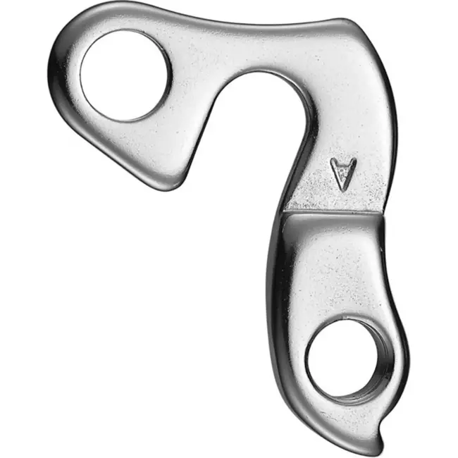 Union Derailleurpad - Lichtgewicht Aluminium - 61 mm - Chrome Grijs - Inclusief Bevestigingsbouten