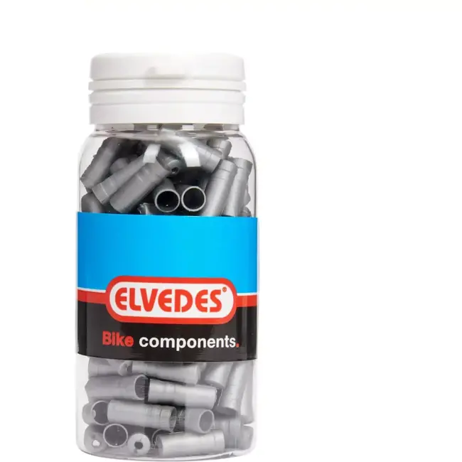 Elvedes PVC kabeleinddopjes - 5mm - zilver - 150 stuks - duurzaam en netjes afwerken