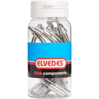 Elvedes V-brake kabelbocht 110° - RVS - 10 stuks in pot - Duurzaam en flexibel