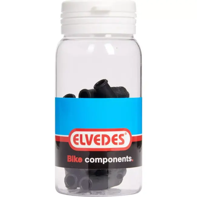 Elvedes V-brake harmonicarubber - 35mm - zwart - 15 stuks - duurzaam en betrouwbaar