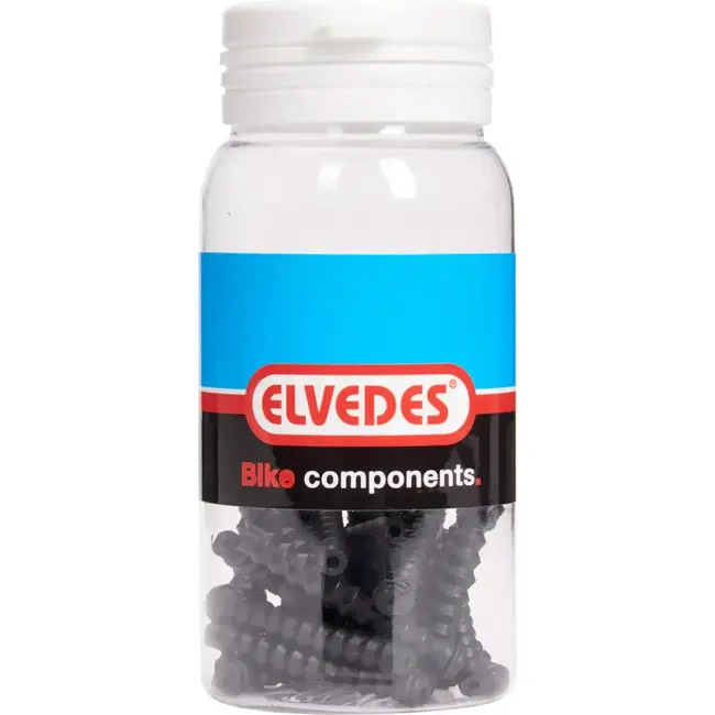 Elvedes Rubberen balgjes - Bescherming kabels - 0.8-1.2 mm - Zwart - 25 stuks