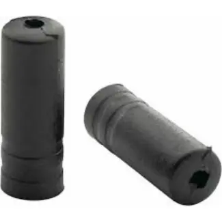 Bofix Kabelhoedje 4.1mm - Bescherming voor Fietskabels - Set van 25 - Zilver/Zwart